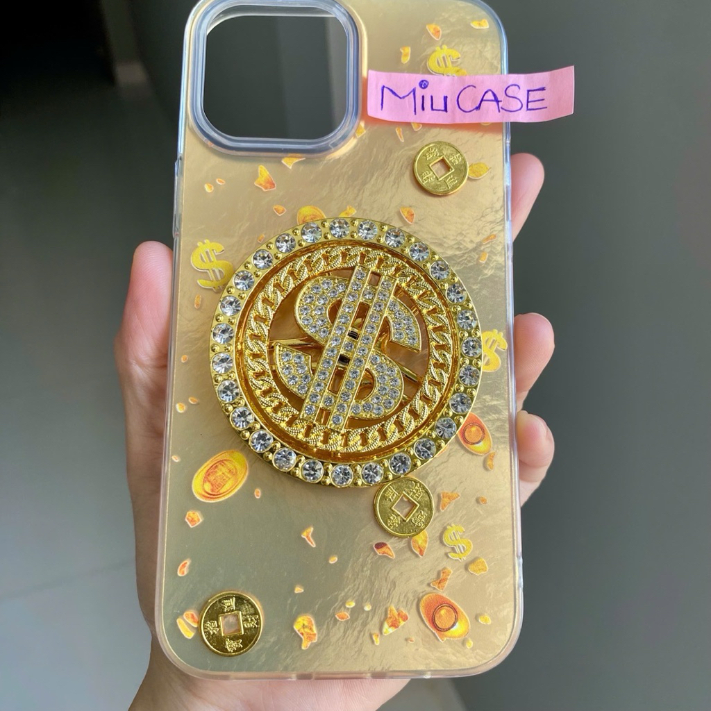 LV066 Ốp Lưng Vivo Đồng Tiền Vàng Xoay Y17s S10E Y36 Y15s Y15A Y21 Y12s Y16 Y02T Y15 Y21s Y33S Y17 Y