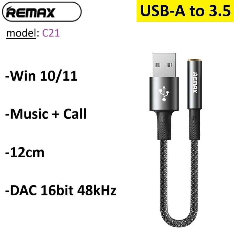 Jack chuyển USB-A to 3.5 Hoco LS36 usb sound dùng cho PC/ Laptop -Bảo Hành 3 tháng