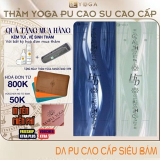  Thảm Tập Yoga Gym Định Tuyến Kèm Túi YOGA HBE Pu Cao Su Màu Sắc Loang Độc Đáo ± 5mm 