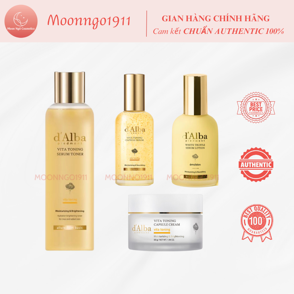 Toner/Lotion/Kem Dưỡng D'Alba Vita Tonning