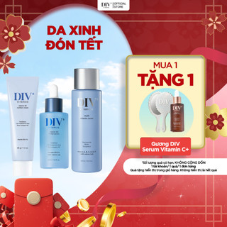  Bộ 3 Dưỡng Da Toàn Diện Serum 50ml Kem Dưỡng 50g Toner 400ml DIV Hỗ Trợ Cấp Ẩm Sáng Bóng Tăng Hàng Rào Bảo Vệ Da  m  