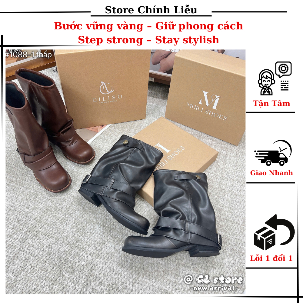 Bốt Cổ Thấp Dáng Suông – Thời Thượng & Cá Tính | CL Store