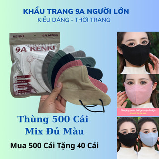   500 Tặng 50 Cái  Khẩu Trang 9A KENKI Chính Hãng 5 lớp dày dặn chống Nắng & tia UV 45kg- 90kg  