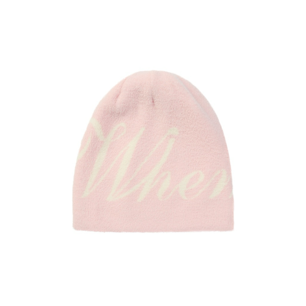 “WHENEVER” BEANIE SS25 / PINK