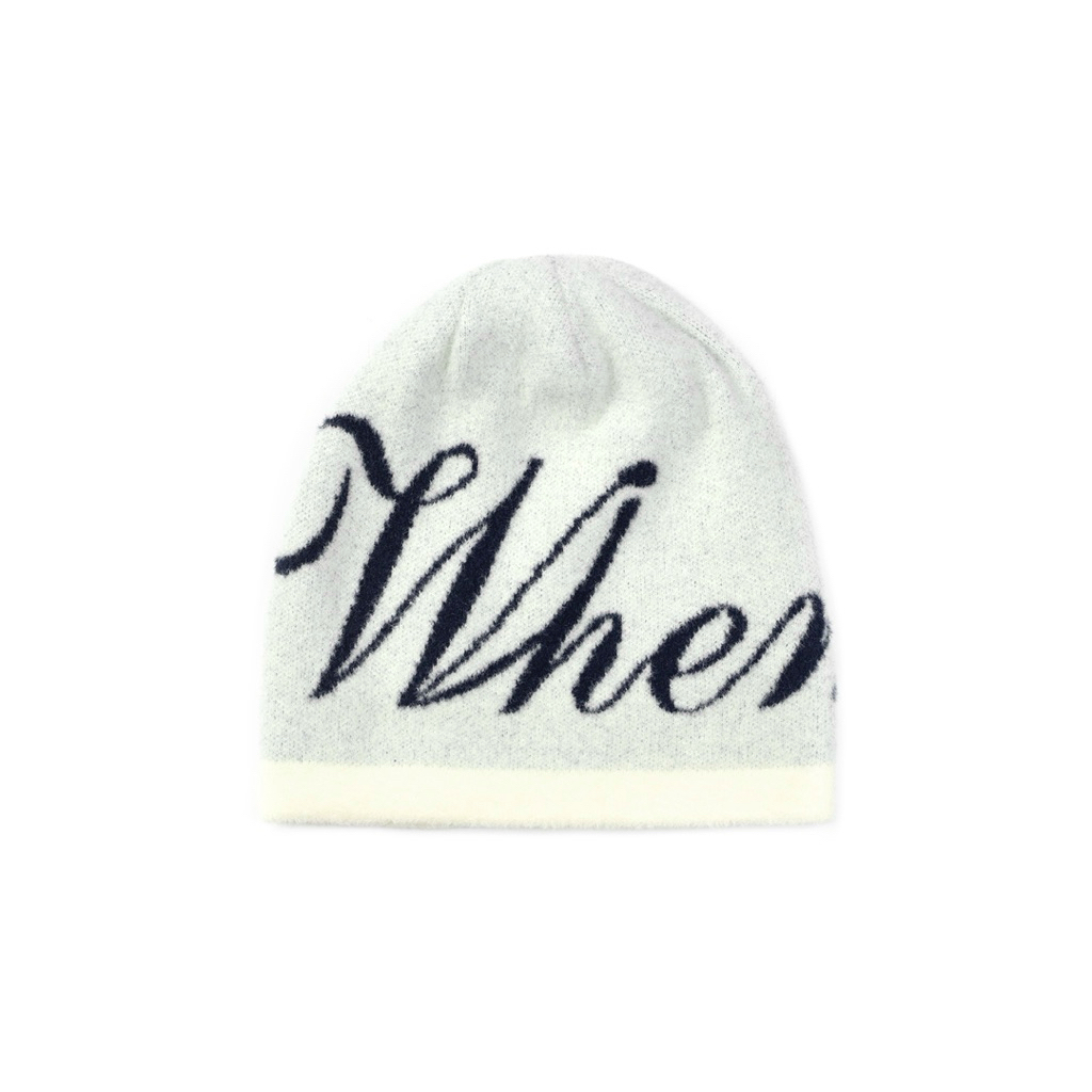 “WHENEVER” BEANIE SS25 / WHITE