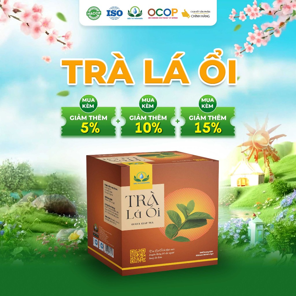 Trà Lá Ổi Siêu Thị Thiên Nhiên - Hộp 30 Túi Lọc