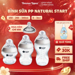  Bình Sữa PP Ty Siêu Mềm Tự Nhiên Tommee Tippee 150ml 260ml 340ml Set Đôi Nhiều Size Được Mua Kèm Thêm 01 Núm Ty 