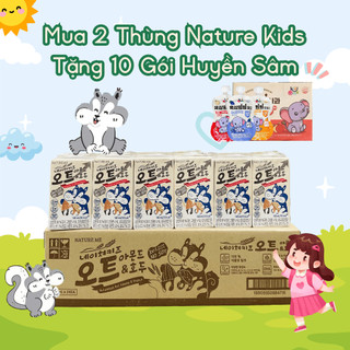   2Thùng Tặng 10 Gói Huyền Sâm  Thùng 24Hộp Sữa Hạt Ngũ Cốc Dinh Dưỡng Cho Bé Nature Kids  KHÔNG ĐẬU NÀNH  Hàn Quốc 140ml 