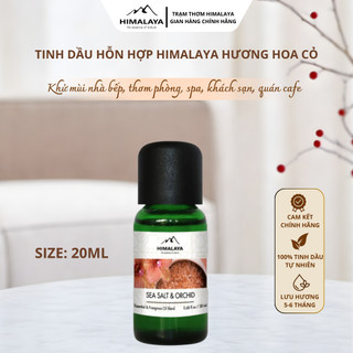 Tinh dầu hỗn hợp Himalaya hương hoa cỏ Sea Salt & Orchid tạo cảm giác thư thái dễ chịu 20ml/50ml