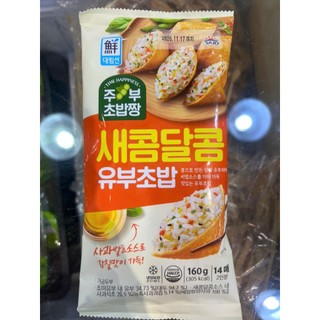 Vỏ đậu phụ nhồi cơm 160g hàn quốc - 유부초밥