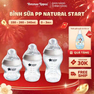  Bình Sữa PP Ty Siêu Mềm Tự Nhiên Tommee Tippee Natural Start 150ml 260ml 340ml Cho Bé Từ Sơ Sinh 