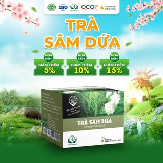 Trà sâm dứa giải khát hộp 30 túi lọc - siêu thị thiên nhiên