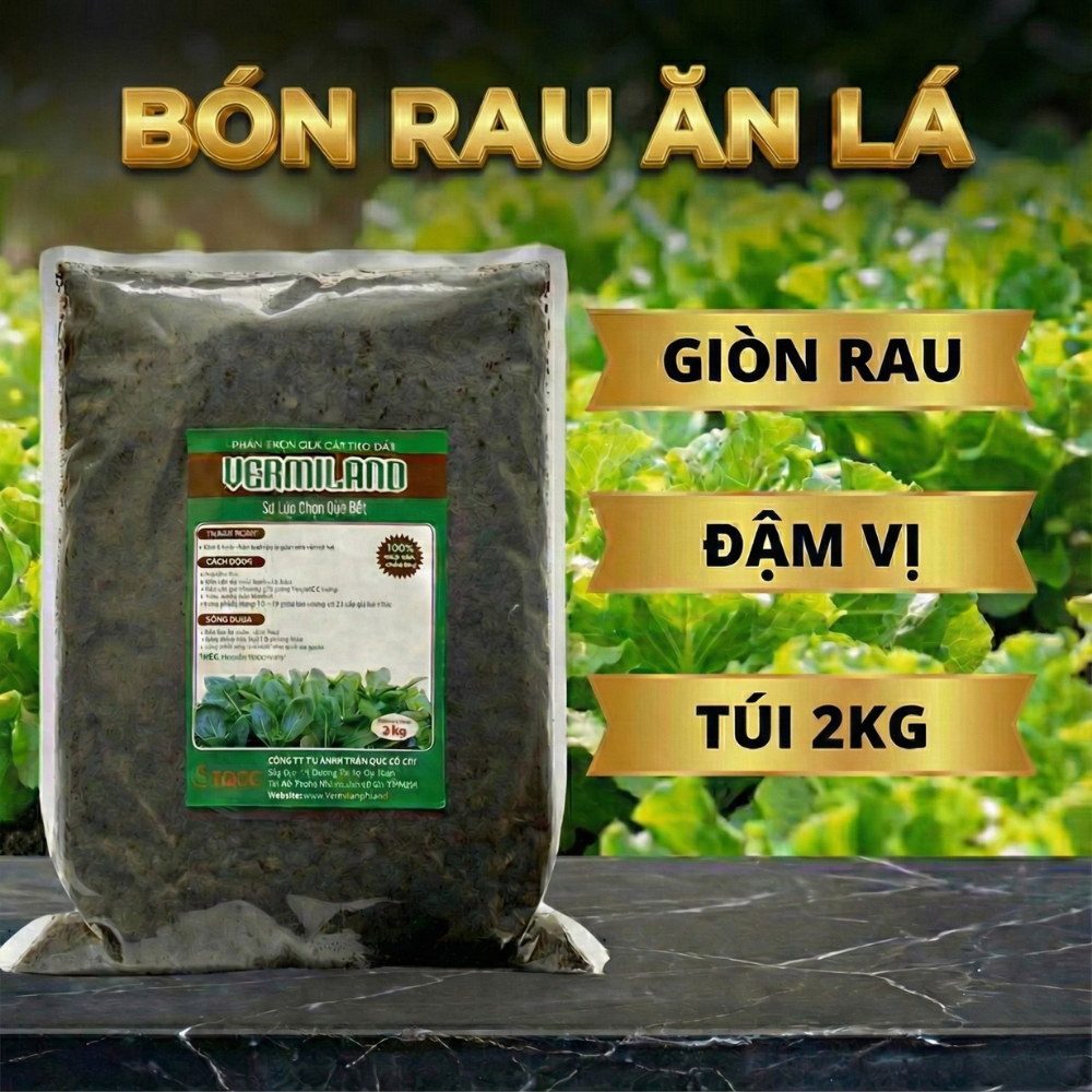 Phân trùn quế  cải tạo đất Vermiland 2kg