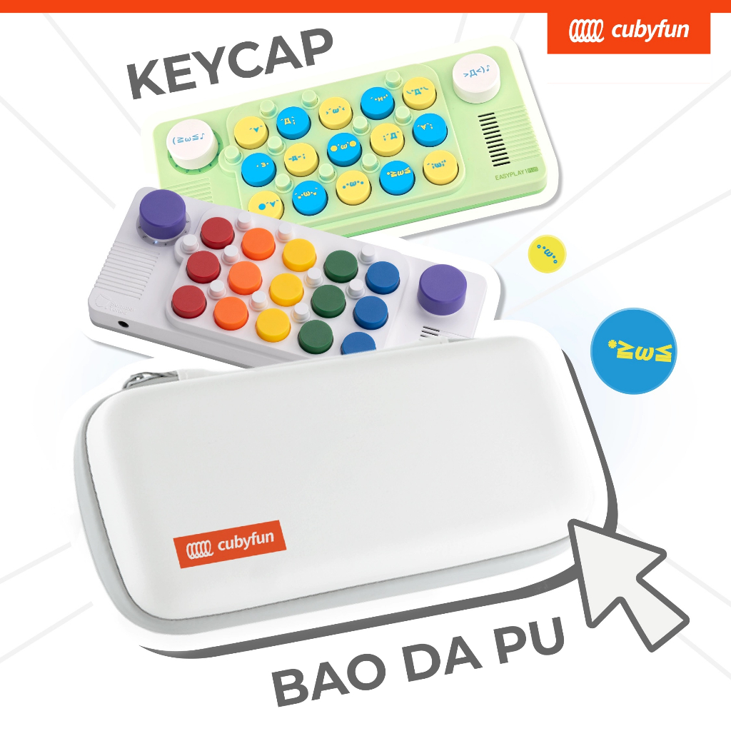 【Phụ kiện EASYPLAY】Keycap và Bao da