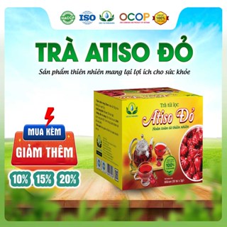 Trà Hoa Atiso đỏ hộp 30 Túi Lọc Siêu Thị Thiên Nhiên