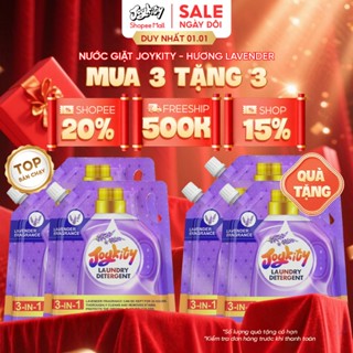   MUA 3 TẶNG 3  Nước Giặt Joykity Hương Lavender túi 2L Dịu Nhẹ An Toàn Cho Da Lưu Hương 24 Tiếng 