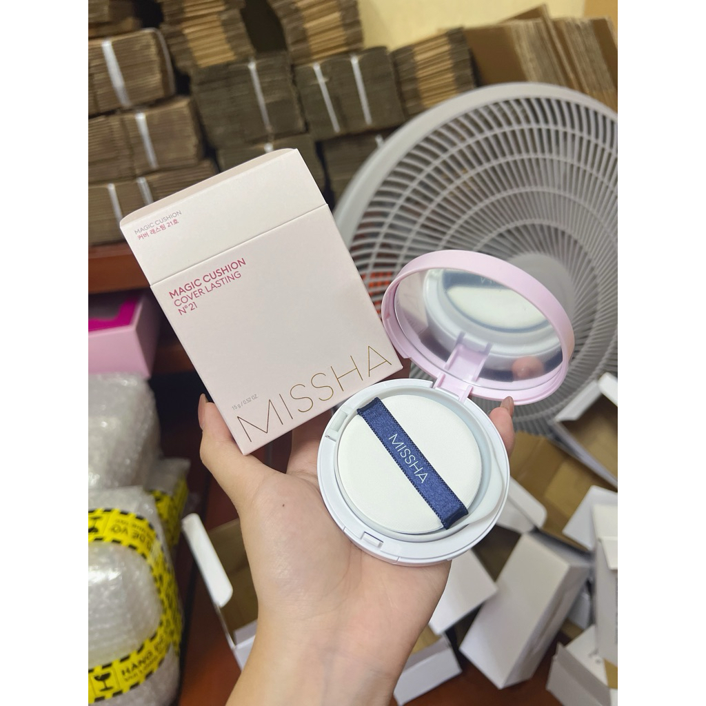 (A267)Phấn Nước Missha Magic Cushion Cover Lasting - Cushion Missha Che Phủ Hoàn Hảo, Kiềm Dầu Và Gi