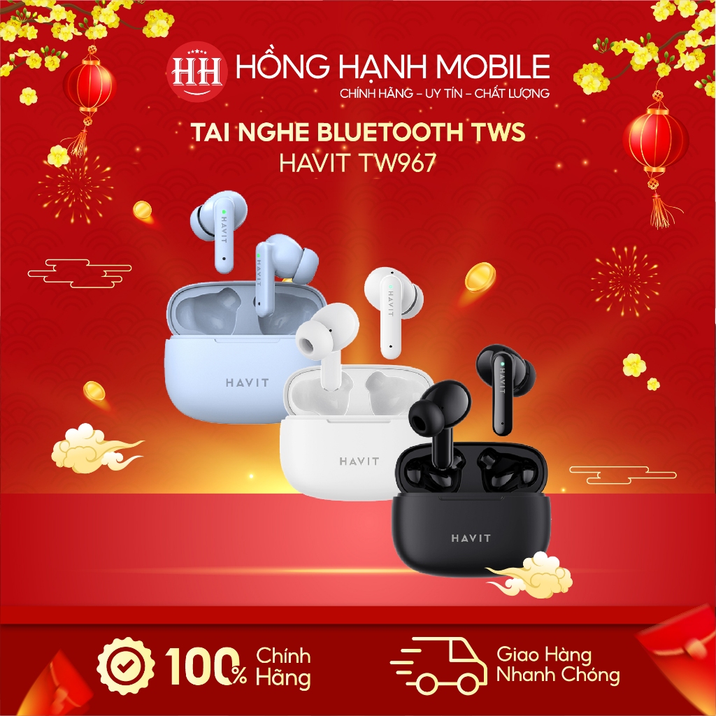 Tai Nghe Bluetooth True Wireless Havit TW967 Pro - Hàng Chính Hãng