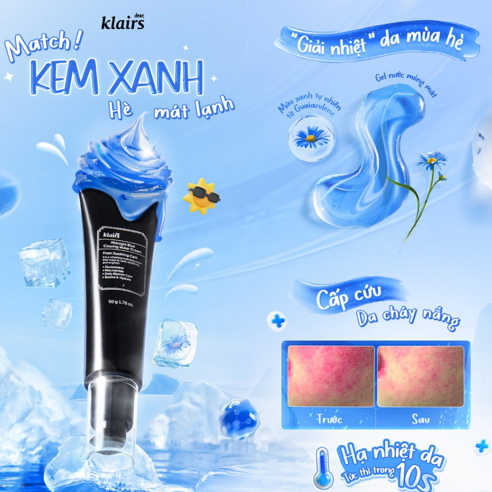 KEM DƯỠNG KLAIRS MIDNIGHT BLUE CALMING