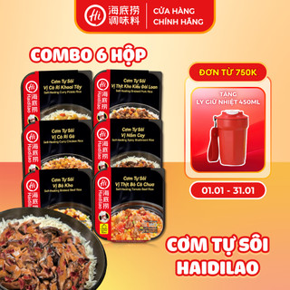  Combo 6 Hộp Cơm Tự Sôi Haidilao ,Đủ Vị Thơm Ngon Và Siêu Tiết Kiệm 