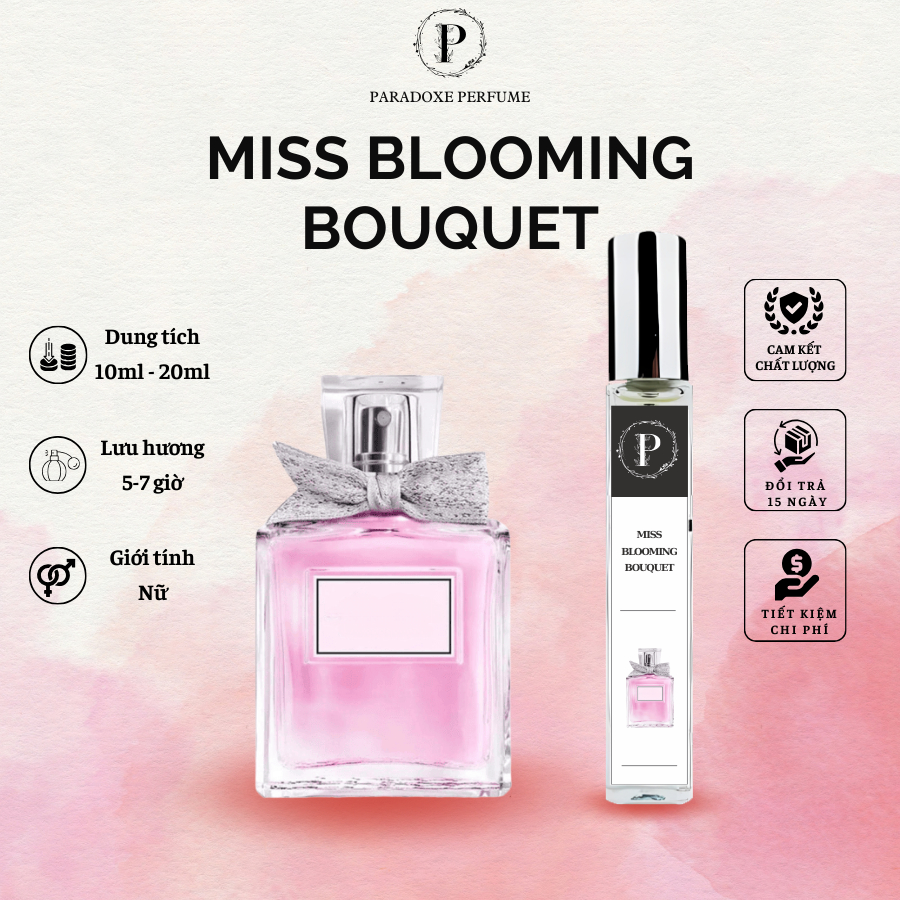 Nước Hoa Nữ Blooming Bouquet Ella Perfume Chai 10ml 20ml - Mùi Hương Thơm - PP