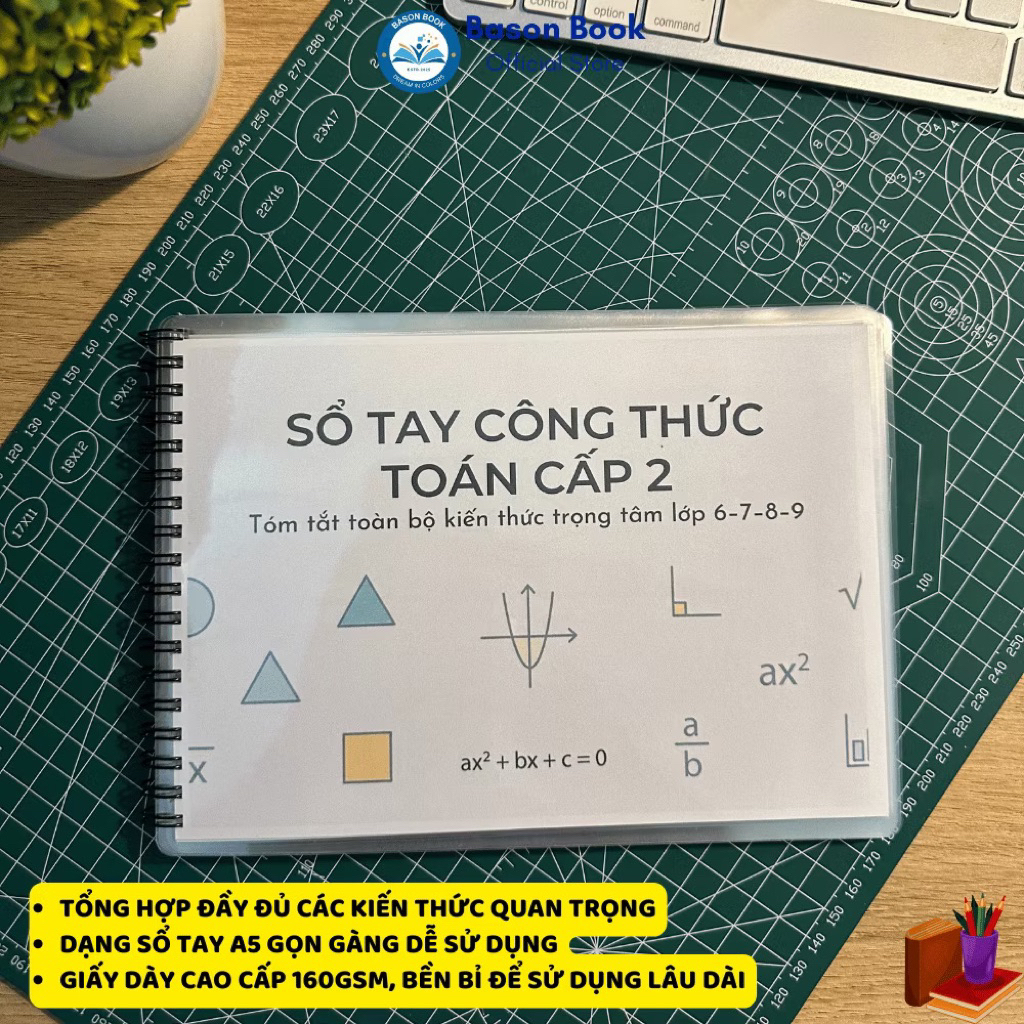 Sổ công thức toán lớp 6 ( tổng hợp toàn bộ công thức toán lớp 6 )