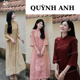    Áo Dài Tết 2026  BST Áo Dài AN VY Áo Dài Cách Tân 2 Tà Chất Liệu Vải Tơ Nhũ Ánh Kim AD Tết Hót Trend 