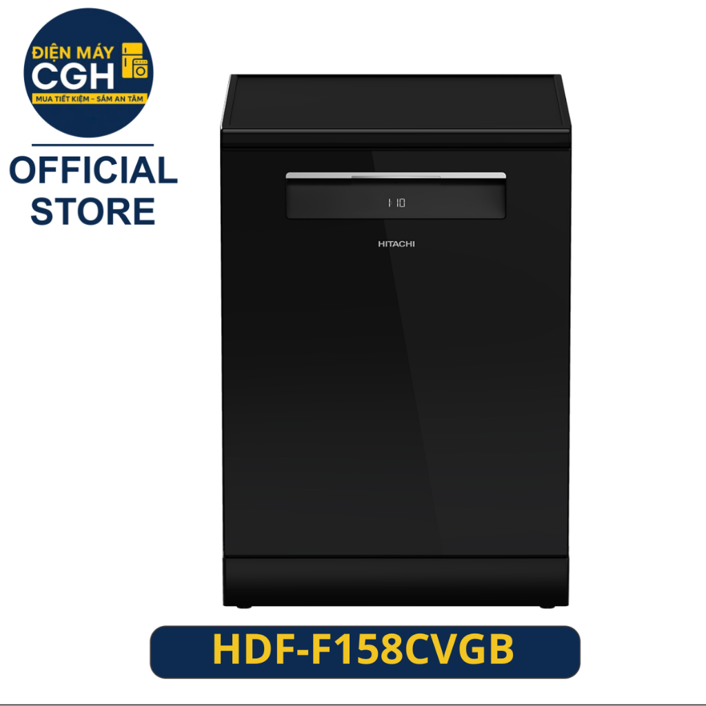 Máy rửa bát Hitachi ,14 bộ,3 giàn,tự hé cửa ,nhập Thổ Nhĩ Kỳ( black) HDF-F158CVGB