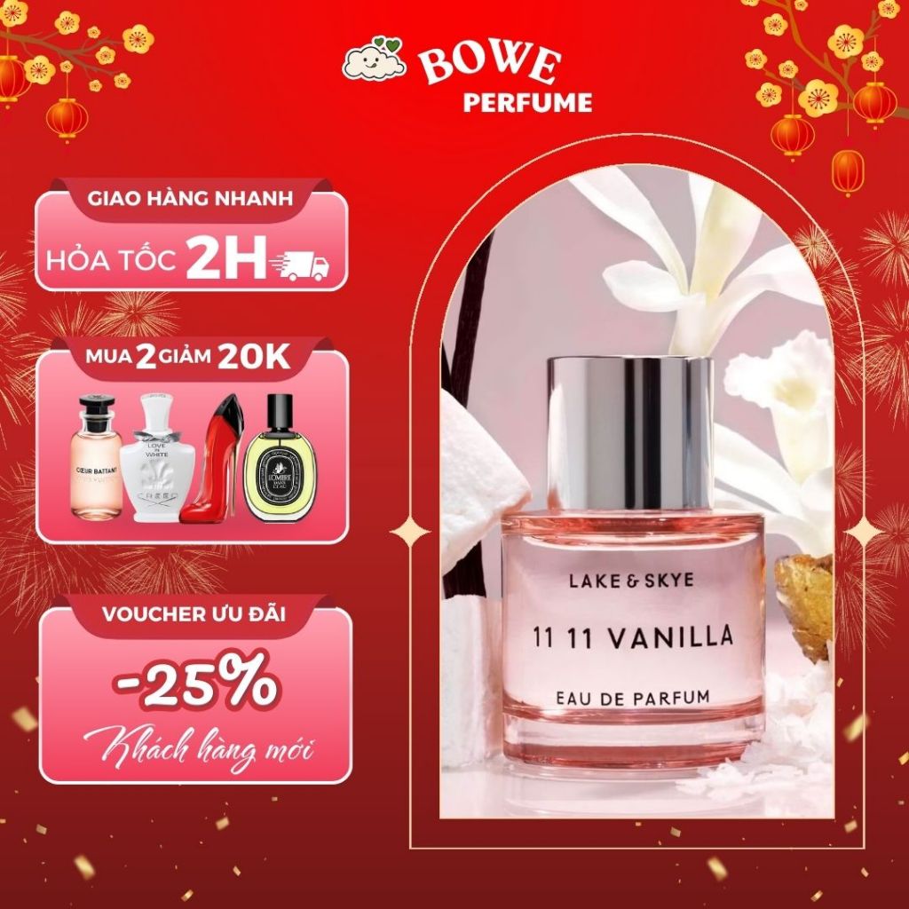 Nước Hoa Nữ 11:11 Vanilla Eau De Parfum Hương Thơm Ngọt Ngào Và Ấm Áp | Dung tích 10ml