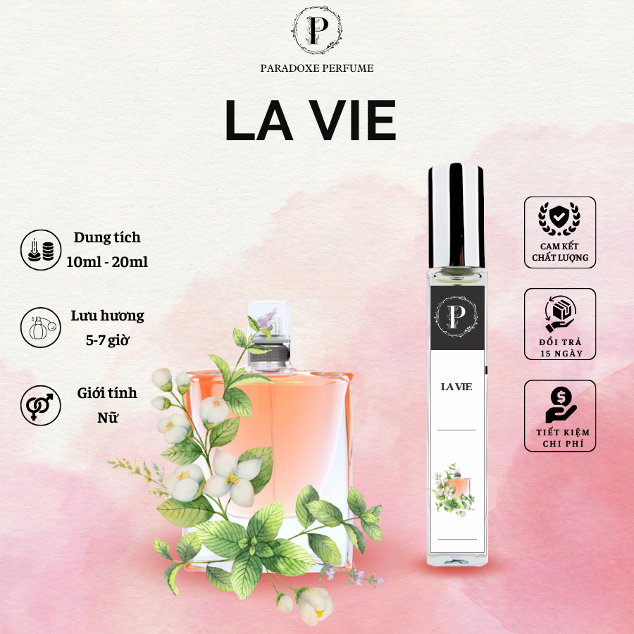 Nước Hoa Nữ La Vie EDP Ella Perfume Chai 10ml 20ml - Mùi Hương Thơm - PP