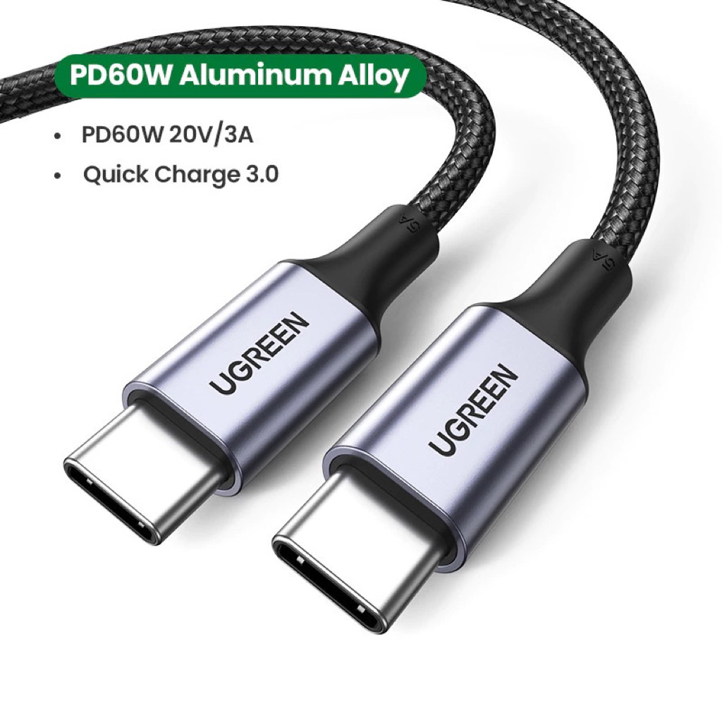 UGREEN Type-C 60W Cáp Sạc USB Type C Sang USB Type C Cho iP17 Samsung Xiaomi | BigBuy360 - bigbuy360.vn