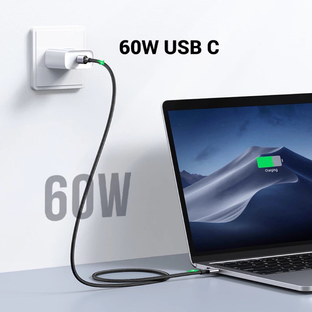 UGREEN Type-C 60W Cáp Sạc USB Type C Sang USB Type C Cho iP17 Samsung Xiaomi | BigBuy360 - bigbuy360.vn