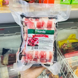 Ba chỉ bò Mỹ thái cuộn 450g ( ship Now Hà nội ship ngay)