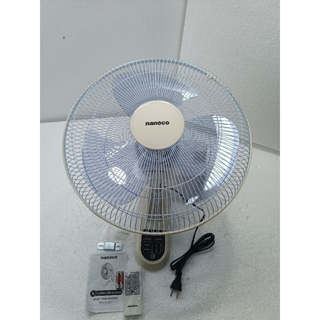 Quạt treo tường điều khiển Nanoco Model NWF1615RC - GR