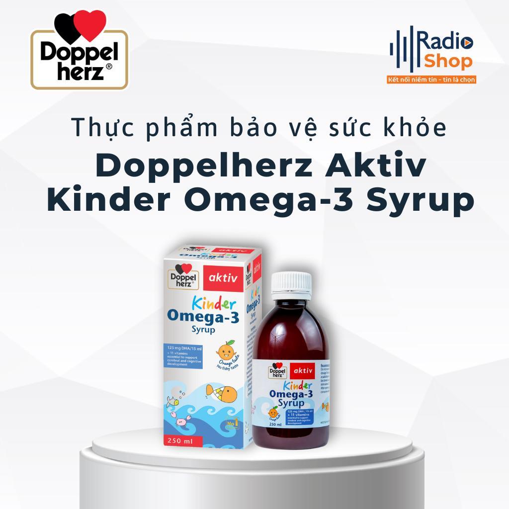 TPBVSK Doppelherz Aktiv Kinder Omega-3 Syrup hỗ trợ phát triển não bộ, thị lực