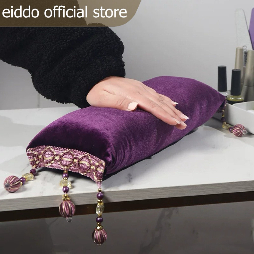 Gối kê tay nhung cao cấp êm ái - gối kê tay làm nail chuyên dụng - dụng cụ kê tay làm nail