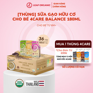  THÙNG 36 HỘP SỮA GẠO HỮU CƠ THÁI LAN 4CARE BALANCE 