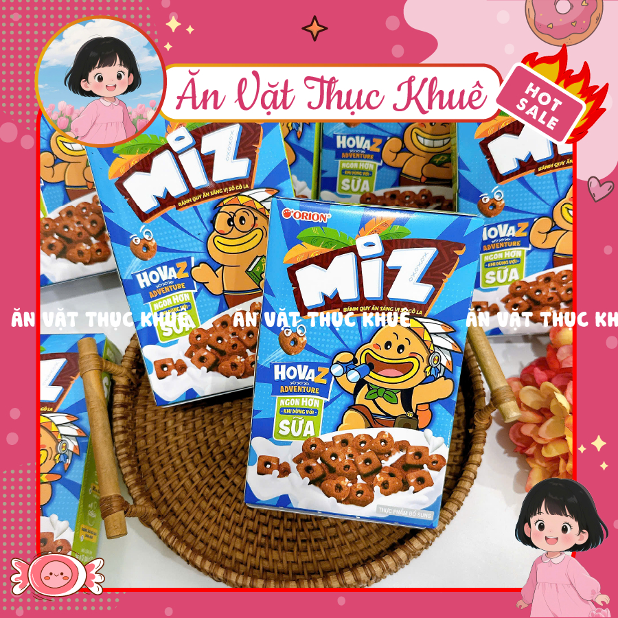 Combo Bánh Quy Socola Miz Orion [Hộp 54g], Bánh Quy Ăn Sáng Orion Toonies