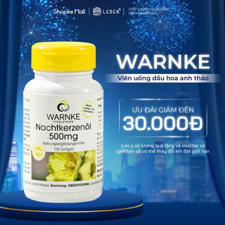 Tinh Dầu Hoa Anh Thảo Warnke Nachtkerzenöl 500mg Hỗ Trợ Cân Bằng Nội Tiết Tố Nữ Giảm Đau Bụng Kinh | Leben Việt Nam 
