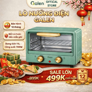 Lò Nướng Điện Mini Galen Cao Cấp 11L, Công Suất 700W, Nhỏ Gọn Nướng Gà, Bánh, Thịt, Rau Củ Cho Gia Đình