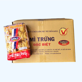 THÙNG 20 gói Mì VÀNG 500gr + MÌ TRỨNG ĐẶC BIỆT SAFOCO Egg Noodles