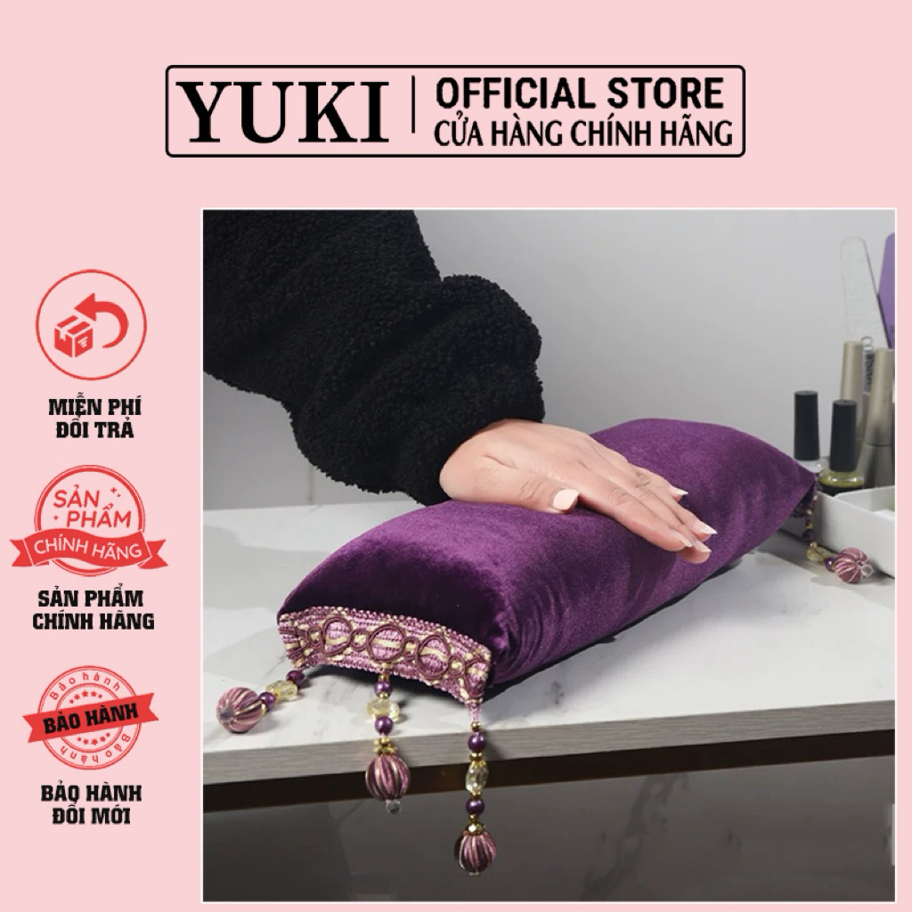 Gối kê tay nhung làm nail - Gối kê nhung êm ái, mềm mại - Gối kê làm nail chống đau mỏi tay