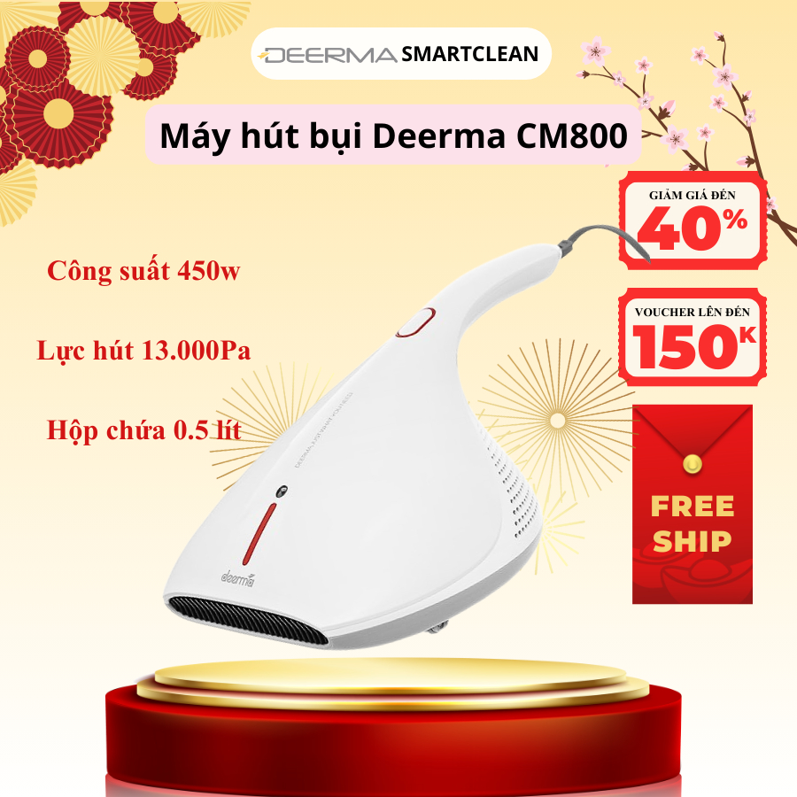 Máy hút bụi đệm giường DEERMA CM800
