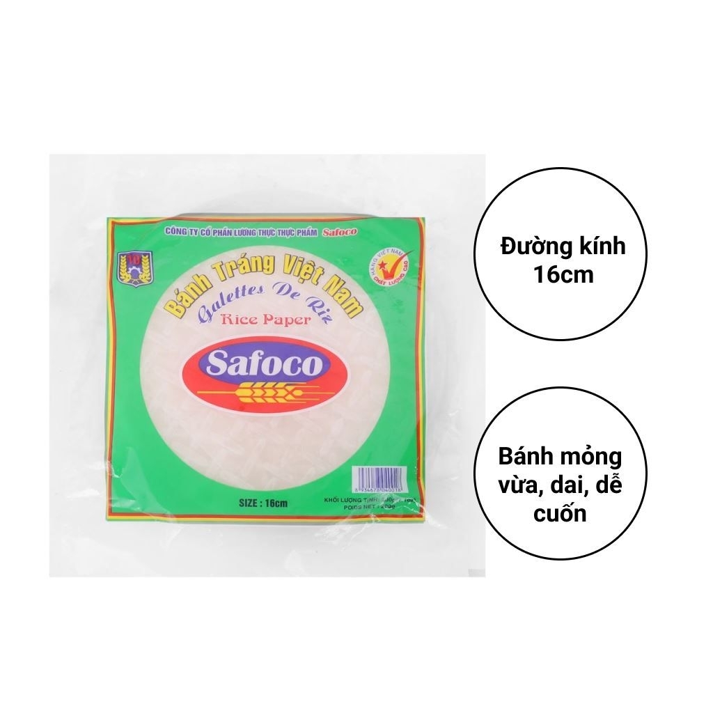 combo 2 gói Bánh tráng Safoco cuốn chả ram ,gỏi cuốn