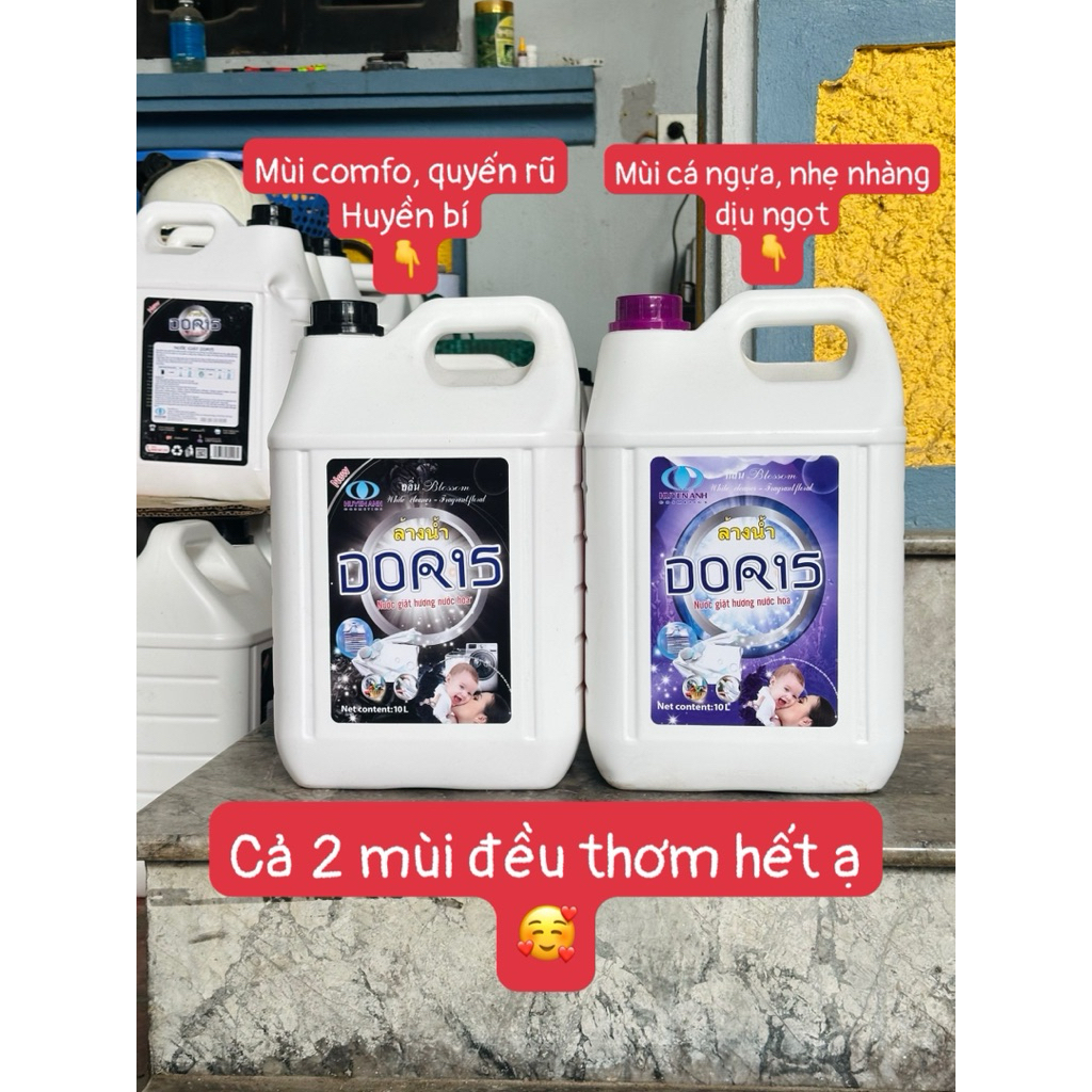 NƯỚC GIẶT DORIS 10 LÍT THƠM