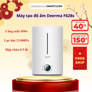  Máy phun sương tạo ẩm DEERMA F628S - Màn hình cảm ứng | 3 cấp độ phun sương - Bảo hành 12 tháng 