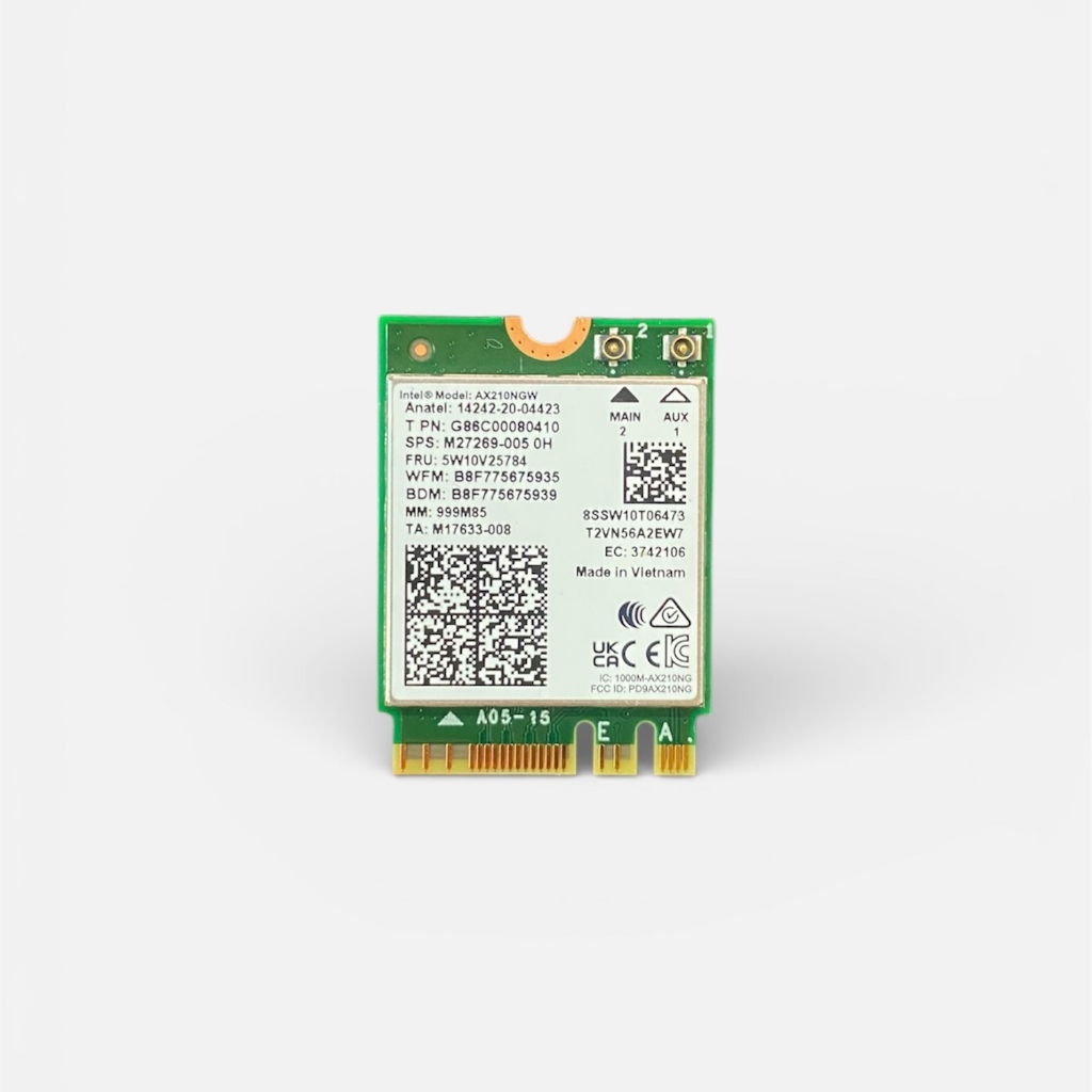 Card Intel® WiFi 6 Intel AX210-AX200 Bluetooh 5.3 M.2 2.4Ghz 5Ghz 6Ghz 5374Mbps 802.11ax máy tính, p