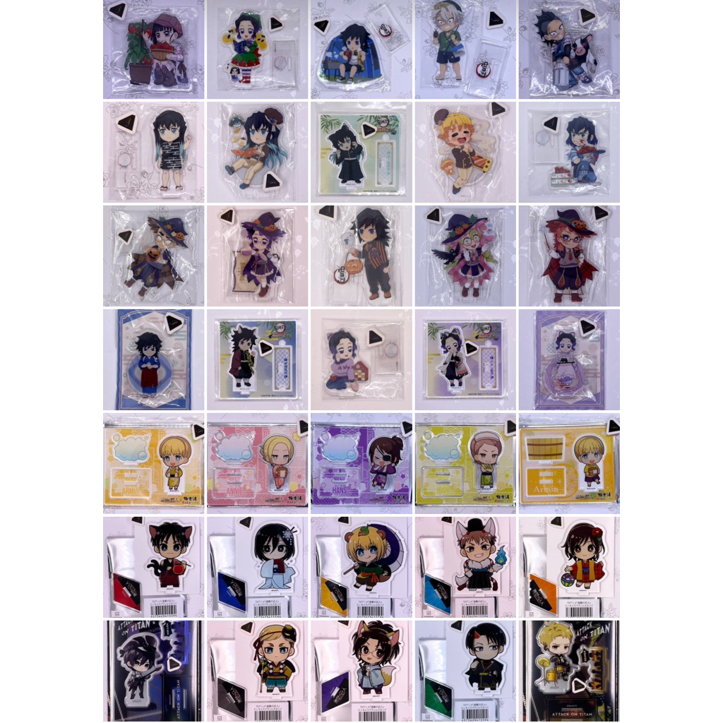 OtakuTPstore Chính hãng nguồn Nhật official mini standee chibi anime Attack on Titan Jujutsu Kimetsu