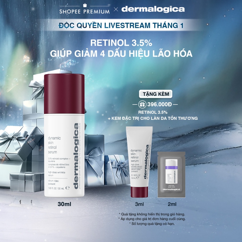 [KOL Livestream] Huyết thanh cải thiện lão hoá Retinol 3,5% Dermalogica Dynamic Skin Retinol Serum 3