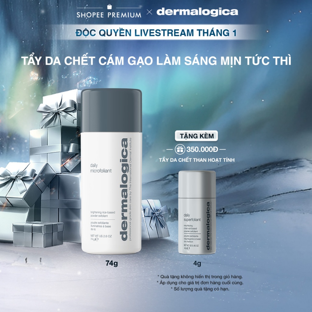 [KOL Livestream] Tẩy da chết cám gạo Dermalogica Daily Microfoliant 74g